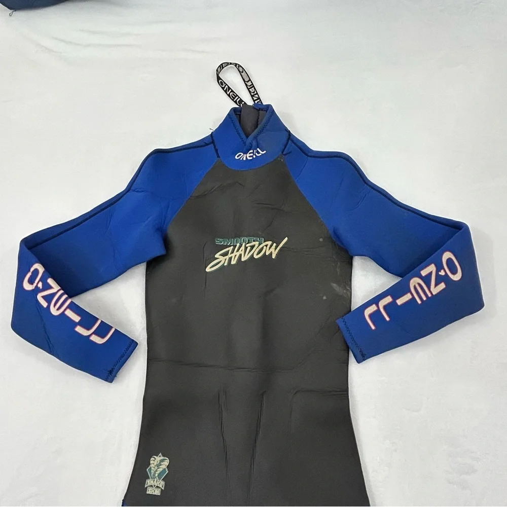 Vintage 90s Oneill Smooth Shadow Snake Skin Surfing Diving Full Wetsuit Mens XL